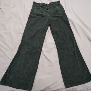 Reformation Forest Green Corduroy Jeans